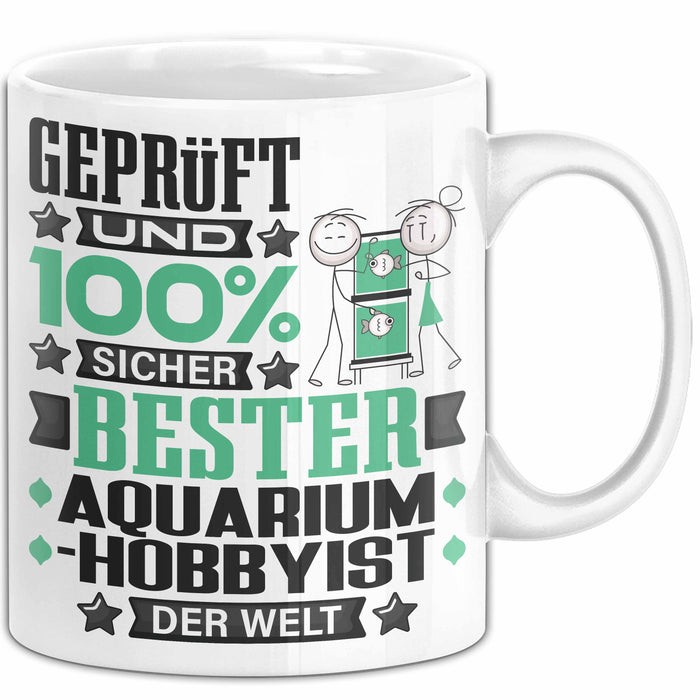 Aquarium-Hobbyist Geschenk Lustiger Spruch für Aquarium-Hobbyist Geschenkidee Bester Aquarium-Hobbyist Der Welt Weiß Trendation