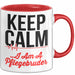 Krankenschwester Pflege Betreuung Tasse Geschenk Lustige Geschenkidee Spruch Keep Calm I Am A Pflegebruder Rot Trendation