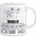 Geschenk für Katzenschutzaktivistin Tasse Lustige Geschenkidee Geburtstag Ich Bin Katzenschutzaktivistin Ich Darf Das Weiß Trendation