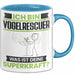 Vogelrescuer Tasse Geschenk für Vogelrescuer Geburtstag Lustiger Spruch Kaffee-Becher Was Ist Deine Superkraft Blau Trendation