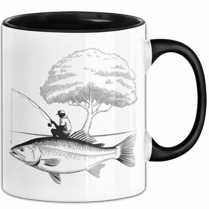Angelliebhaber Fischer Tasse Geschenk Lustige Geschenkidee Spruch Trendation