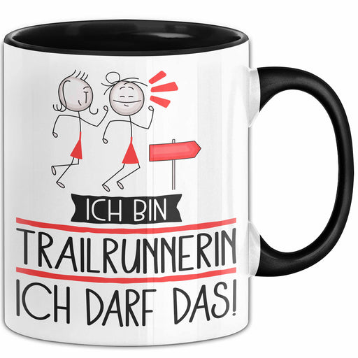 Geschenk für Trailrunnerin Tasse Lustige Geschenkidee Geburtstag Ich Bin Trailrunnerin Ich Darf Das Trendation