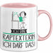 Geschenk für Raptexterin Tasse Lustige Geschenkidee Geburtstag Ich Bin Raptexterin Ich Darf Das Rosa Trendation