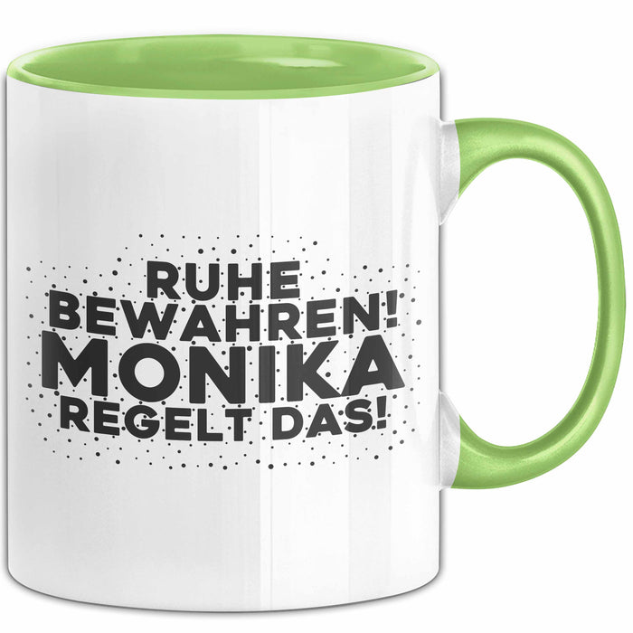 Monika Tasse Ruhe Bewahren! Monika Regelt Das! Geschenk