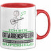 Gitarrenspieler Geschenk Tasse Ich Bin Gitarrenspieler Aber Sag Doch Einfach Superheld Lustige Geschenkdiee für Gitarrenspieler Kaffee-Becher Rot Trendation