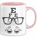 Optiker Tasse Geschenk Lustige Geschenkidee Spruch Für Seh Experten Rosa Trendation