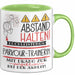 Parkour-Trainerin Tasse Geschenk Lustig Abstand Halten Hochleistungs-Parkour-Trainerin Mit Drang Zur Perfektion Bei Der Arbeit Grün Trendation