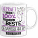 Beste Gesangslehrerin Der Welt Tasse Geschenk für Eine Gesangslehrerin Geprüft Und Sicher Geschenkidee Geburtstag Weihnachten Weiß Trendation