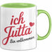 Jutta Tasse Geschenk Ich Bin Vollkommen Jutta Geschenkidee Geburtstag Grün Trendation