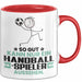 Handballspieler Geschenk Tasse So Gut Kann Nur Ein Handballspieler Aussehen Geschenkidee Kaffee-Becher Rot Trendation