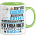 Kiteboarder Geschenk Tasse Lustiger Spruch Erheben Sie Sich Der Kiteboarder Betritt den Raum Grün Trendation