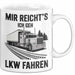 Lkw Fahrer Trucker Tasse Geschenk Lustige Geschenkidee Spruch Mir Reichts Ich Geh Lkw Fahren Weiß Trendation