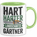 Garten Pflanzen Gärtner Tasse Geschenk Lustige Geschenkidee Spruch Hart Härter Landschaftsgärtner Grün Trendation