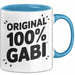 Gabi Tasse Geschenk Original 100% Gabi Geschenkidee Geburtstag Blau Trendation