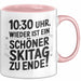 Skifahren Tasse Geschenk Wieder ein schöner Skitag Skifahrer Rosa Trendation
