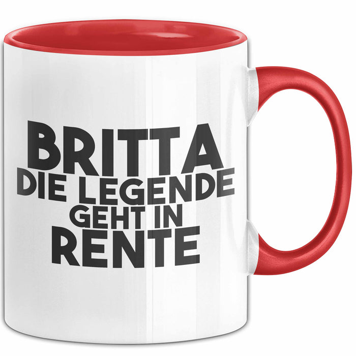 Britta Tasse Britta – Die Legende Geht In Rente Geschenk