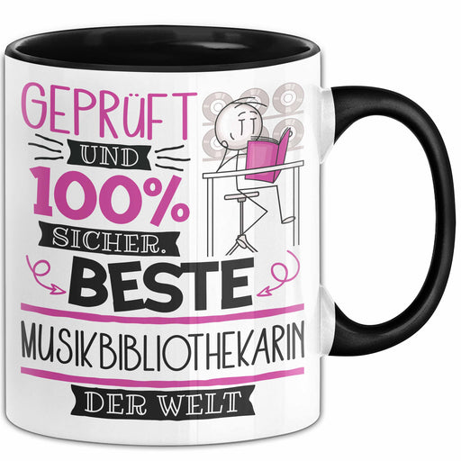 Musikbibliothekarin Geschenk Becher Tasse Gott Schuf Alle Menschen Gleich Nur Die Besten Durfeten Musikbibliothekarin Werden Geschenkidee Lustig Trendation