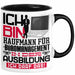 Kaufmann für Büromanagement Ausbildung Tasse Geschenk Ich Bin Kaufmann für Büromanagement In Der Ausbildung Ich Darf Das Geschenkidee Spruch Schwarz Trendation