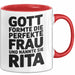 Rita Tasse Geschenk Gott Formte Die Perfekte Frau Rita Geschenkidee Rot Trendation