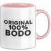 Bodo Tasse Original 100% Bodo Geschenk Rosa Trendation