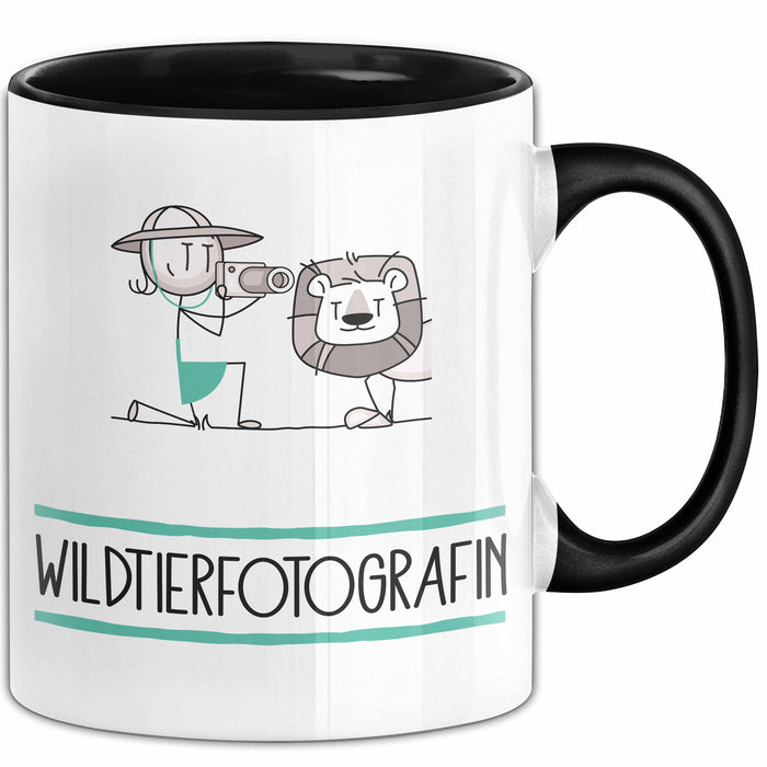 Geschenk für Wildtierfotografin Tasse Lustige Geschenkidee Geburtstag Ich Bin Wildtierfotografin Ich Darf Das Trendation