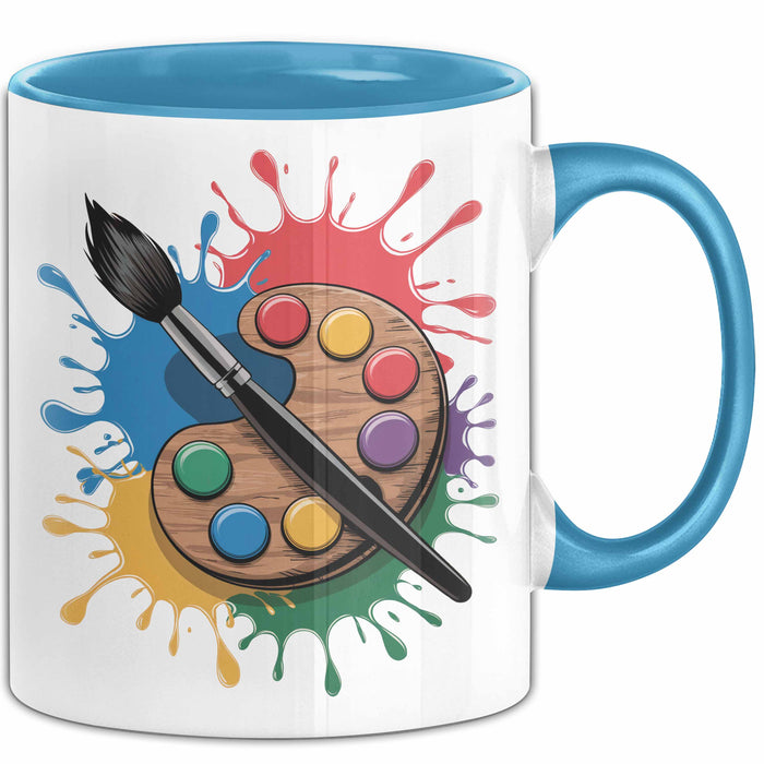 Künstler Tasse Geschenkidee für Kreative Maler Blau Trendation