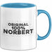 Norbert Tasse Original 100% Norbert Geschenk Blau Trendation