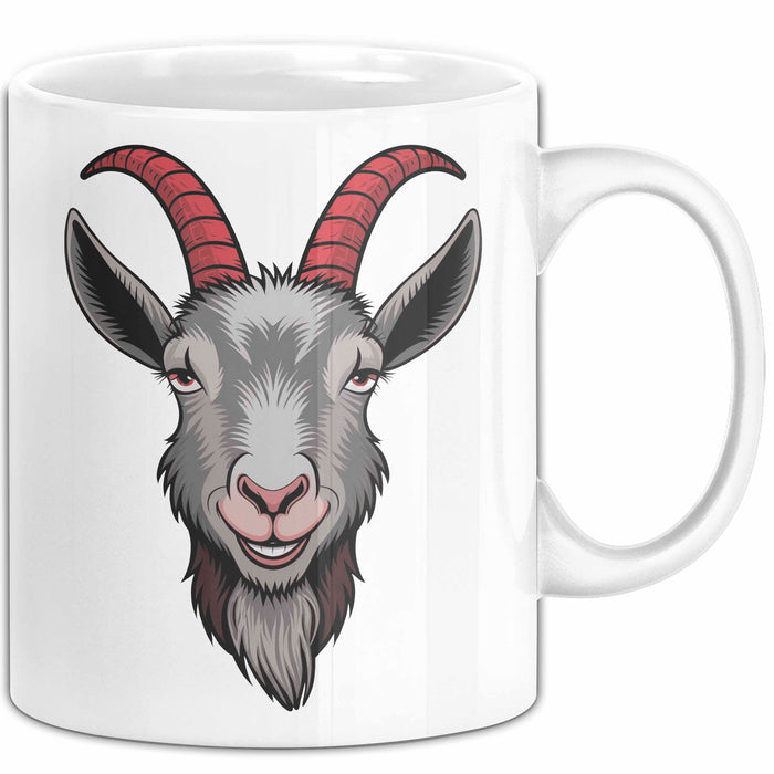 Ziegenliebhaber Tasse Geschenkidee Stalltier Enthusiast Geschenkidee Lustig Weiß Trendation