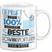 Beste Schwimmsportlerin Der Welt Tasse Geschenk für Eine Schwimmsportlerin Geprüft Und Sicher Geschenkidee Geburtstag Weihnachten Weiß Trendation