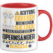 Opernsänger Geschenk Tasse Lustiger Spruch Erheben Sie Sich Der Opernsänger Betritt den Raum Rot Trendation