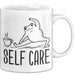 Frosch Tasse Geschenk Self Care Humor Geschenkidee Kaffee-Becher Weiß Trendation