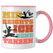 Trendation - Ballett Ballerina Tänzerin Tasse Mädchen Geschenk Frauen Tanzen Geschenkidee Kaffeetasse Rosa Trendation