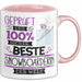 Beste Snowboarderin Der Welt Tasse Geschenk für Eine Snowboarderin Geprüft Und Sicher Geschenkidee Geburtstag Weihnachten Rosa Trendation