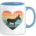 Eselbauer Esel Tier Retro Tasse Geschenk Lustige Geschenkidee Spruch Blau Trendation