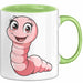 Regenwurm Tasse Geschenk Lustige Geschenkidee Spruch Grün Trendation