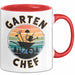Garten Pflanzen Gärtner Tasse Geschenk Lustige Geschenkidee Spruch Garten Chef Rot Trendation