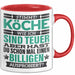 Koch Tasse Geschenk Köche Sind Teuer Lustiger Spruch Geschenkidee Rot Trendation