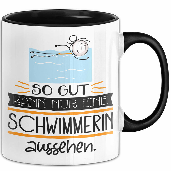 Schwimmerin Geschenk Tasse So Gut Kann Nur Eine Schwimmerin Aussehen Geschenkidee Geburtstag Weihnachten Lustig Trendation