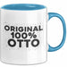 Otto Tasse Original 100% Otto Geschenk Blau Trendation