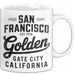 Francisco Kalifornien USA Tasse Geschenk Lustige Geschenkidee Spruch Goldenes Tor Stadt Weiß Trendation