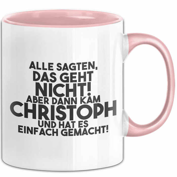 Christoph Tasse Alle Sagten Das Geht Nicht, Aber Dann Kam Christoph