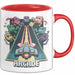 Retro Gamer Tasse Geschenkidee für Gaming und Konsolen Fans Rot Trendation