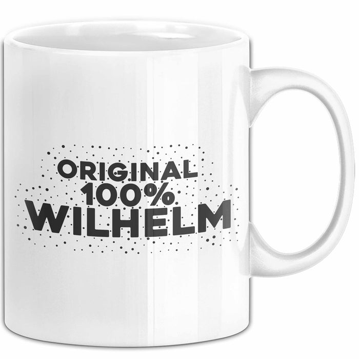 Wilhelm Tasse Original 100% Wilhelm Geschenk Weiß Trendation
