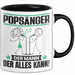 Popsänger Tasse Geschenk für Popsänger Der Mann Der Alles Kann Geschenkidee zum Geburtstag Schwarz Trendation