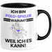Polo-Spieler Geschenk Tasse Lustiger Spruch Ich Bin Polo-Spieler Warum Weil Ich Es Kann Geschenkidee Bester Polo-Spieler Geburtstag Kaffee-Becher Trendation