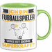 Fußballspieler Tasse Geschenk für Fußballspieler Geburtstag Lustiger Spruch Kaffee-Becher Was Ist Deine Superkraft Grün Trendation
