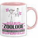 Zoologe Geschenk Tasse Ich Bin Zoologe Aber Sag Doch Einfach Superheld Lustige Geschenkdiee für Zoologe Kaffee-Becher Rosa Trendation