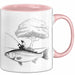 Angelliebhaber Fischer Tasse Geschenk Lustige Geschenkidee Spruch Rosa Trendation