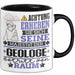 Geologe Geschenk Tasse Lustiger Spruch Erheben Sie Sich Der Geologe Betritt den Raum Schwarz Trendation
