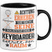 Keyboarder Geschenk Tasse Lustiger Spruch Erheben Sie Sich Der Keyboarder Betritt den Raum Schwarz Trendation